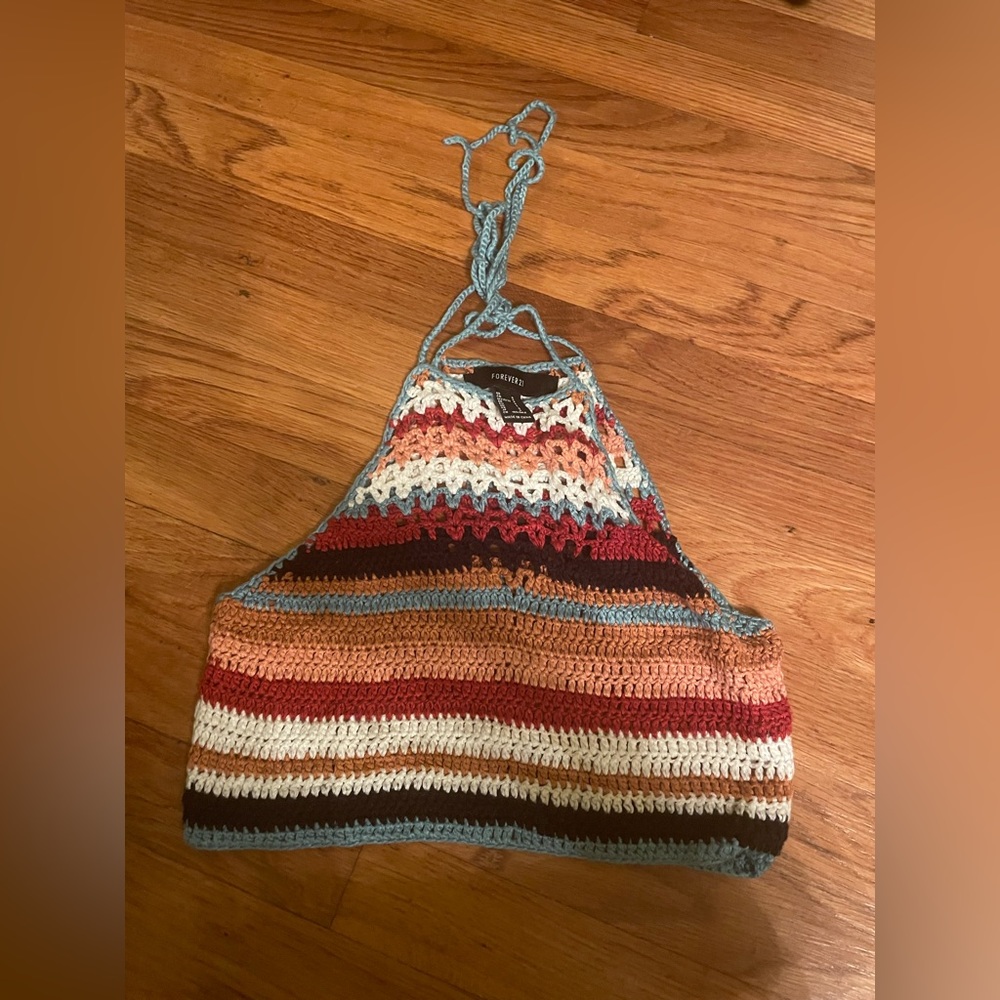 Halter knitted top